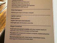 Breakfast Menu