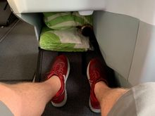 Leg room...not the best for long legs in a lie flat.