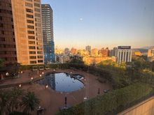View of the pool from the entrance of the suite.