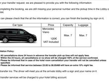 In theory: taxis + uber are the cheapest / other luxury sedan options are available but i just settled for the van 