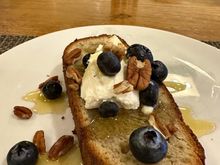 Banana Bread. I’m not a sweets-for-breakfast kinda guy but this was excellent. 