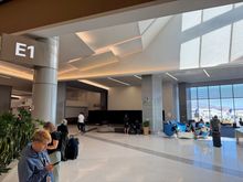 Where E-1 used to be which will become the entrance to the E-F connector