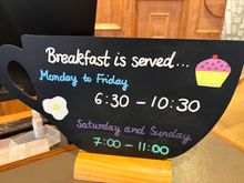 A reminder for breakfast