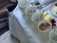 Including diluted Bellini , iced mocha , iced water ..