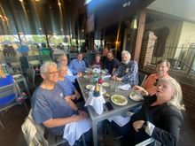 Dinner at Merrick Inn, LEX. Several more folks coming tomorrow. 