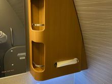 F bathroom. Nothing special, tiny bit nicer