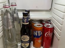 Minibar with complimentary soft drinks