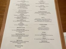 Breakfast menu