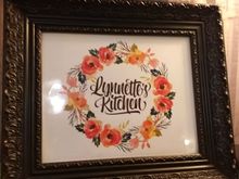Lovely plaque by a satisfied diner :)