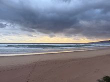 Wilderness beach looking moody 