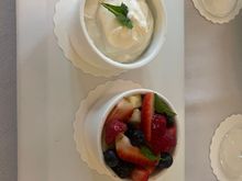 Fruit and yogurt