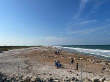 County park beach immediately north of the hotel