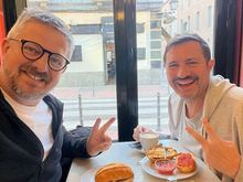 Boys at breakfast