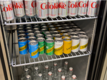 Drinks in the fridge