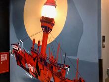 A nice local homage to the Solent and the Calshot Spit lightship