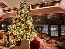 CHRISTmas tree in lobby lounge 