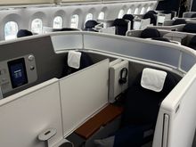 Middle suite seats, with partition closed. 