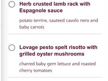Pre-Select Dining Menu: MAN - DOH