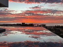 Beautiful lobby sunrise