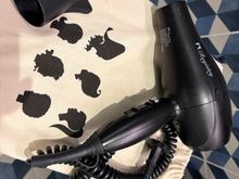 Hairdryer, we both have ponytails and report it did the job