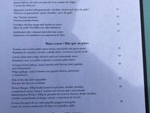 Lunch menu:  12 - 15.30 daily