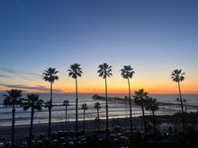 Sunset view from our main balcony