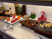 Salad, cheese, fruits