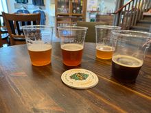 L-R:
Bushel, Smoky, Tripel, Stout