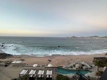 Watching the surfers at sunrise