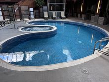 Small Atrium pool. The tower pool has a water slide that is much larger what you would likely expect