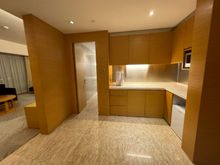 King Studio kitchen (no sink) + small fridge