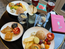 Evening canapes - our meal
