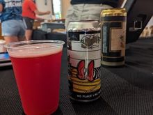 No Place Like Home, a ruby red grapefruit IPA with glitter