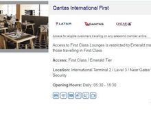Oneworld website MEL First