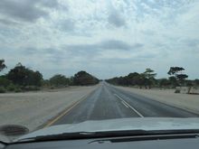 On the B8 heading east towards Divundu and Nunda River Lodge