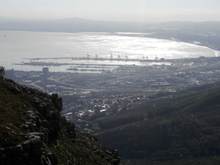 A zoomed in view of the Harbour area