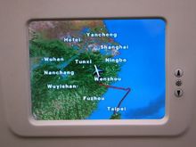 Cross-Taiwan Strait flight path, northbound.
CA TPE-PEK, January 2011