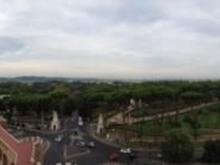 view from Grand Flora Marriott hotel rooftop breakfast