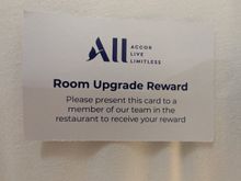 Food Gift Voucher given at reception