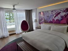 The main bedroom, which goes onto the balcony