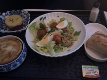 This was my favourite meal of the journey and I was glad that the salad was not drenched in dressing.