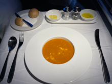 tomato coriander soup--excellent and not really any coriander.