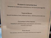 New Spring Cocktails menu