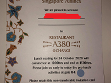 Ticket received at check-in