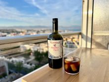 Nice to end the day with a little glass of vermouth from David's village