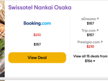 TripAdvisor Room Rate quote