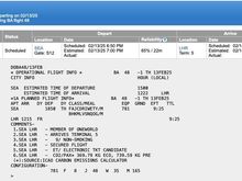 EF flight notes