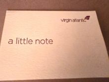 A little not from the purser which was a nice touch
