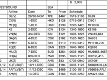 Corrected westbound routing, after a MF fare bucket issue