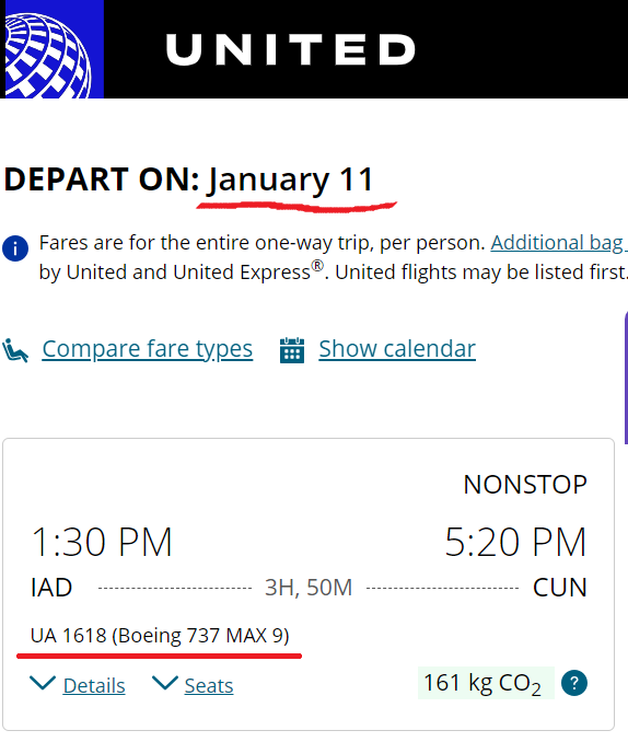 Impacts on UA from AS 737MAX9 incident Travel Waiver FAA